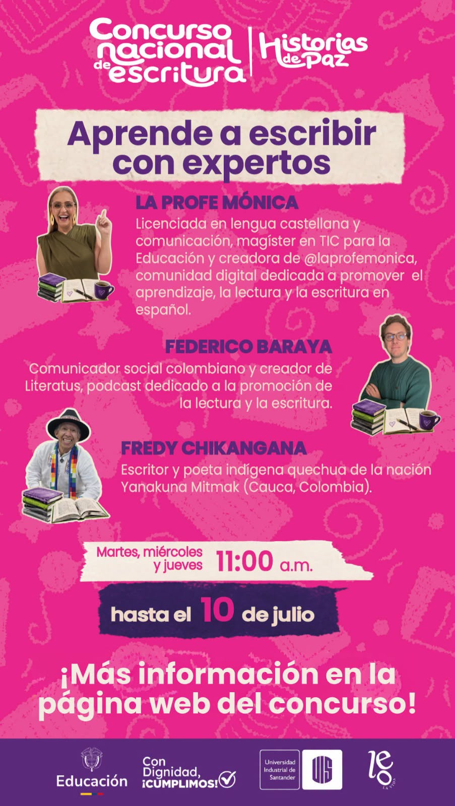 Portada del Ciclo de formación en escritura creativa