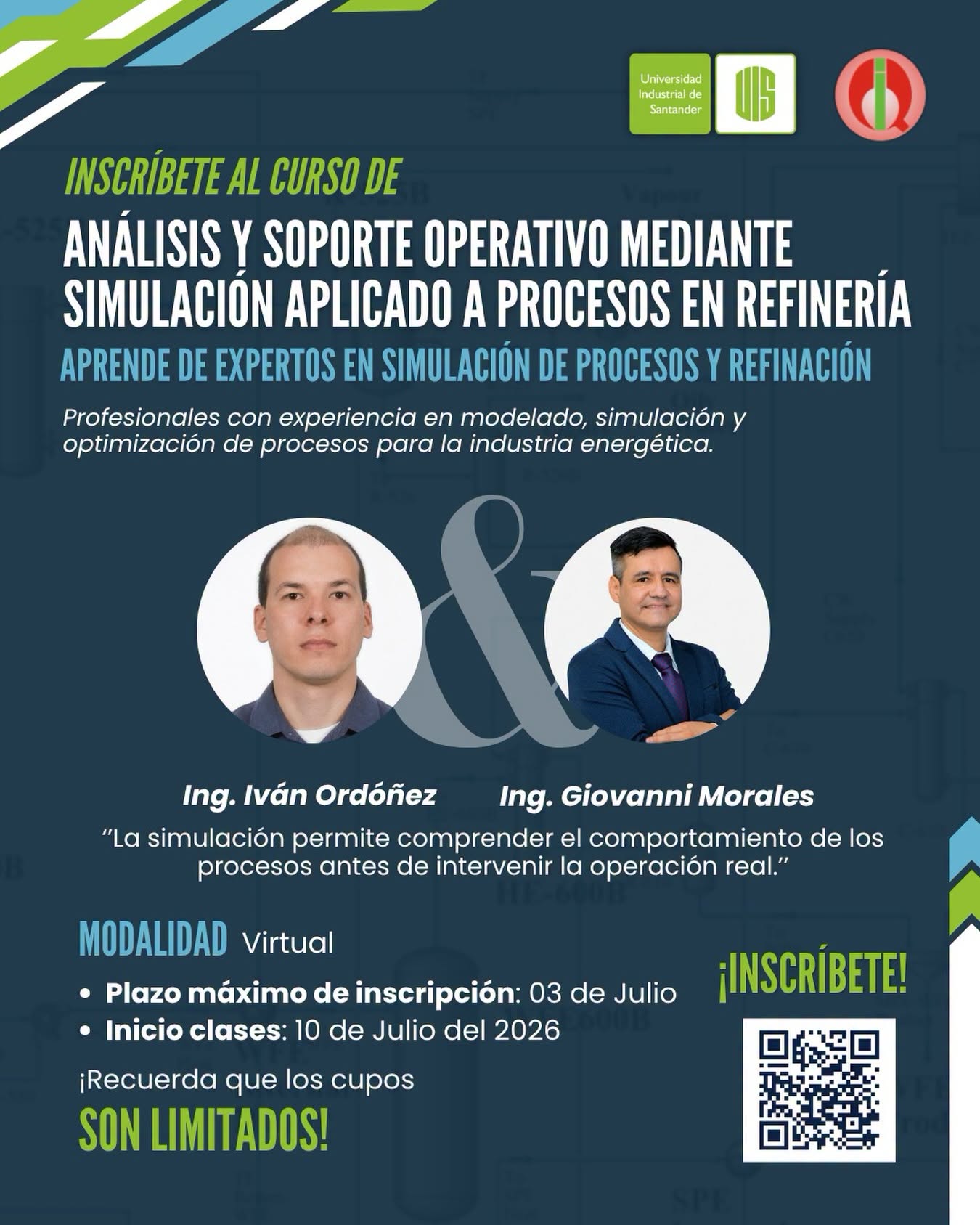 Portada del Curso de Análisis y Soporte Operativo Mediante Simulación Aplicado a Procesos en Refinería
