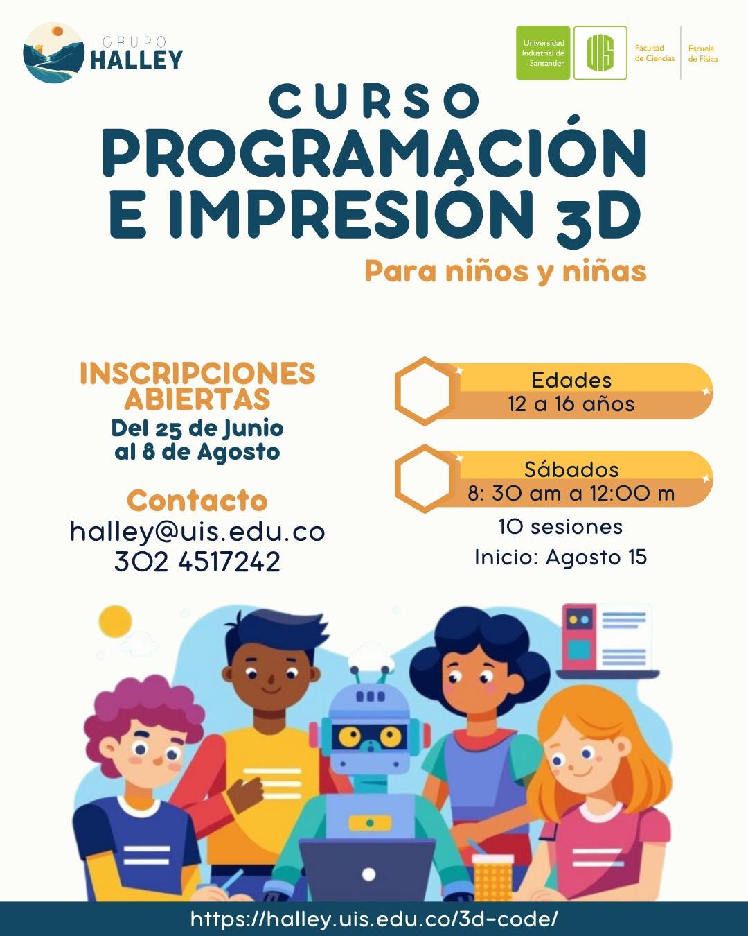 Portada del Curso de Programación e Impresión 3D