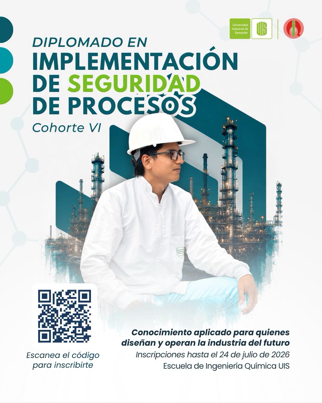 Portada del Diplomado en Implementación de Seguridad de Procesos